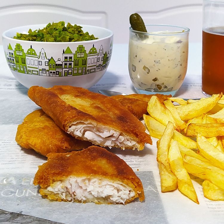 fish and chips inglés partido