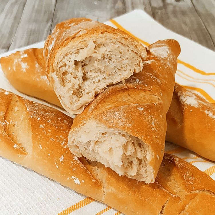 Pan baguette francés casero - El cuaderno de mis recetas